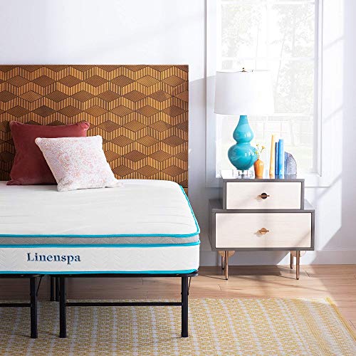 Linenspa 8 Inch Memory Foam And Innerspring Hybrid Mattress With ...