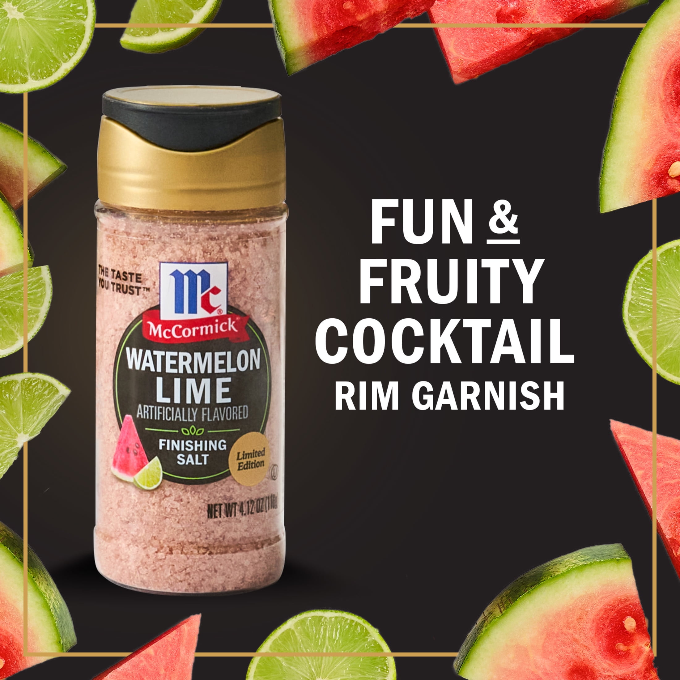 McCormick Watermelon Lime Finishing Salt, 4.12 oz Bottle