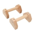 thumbnail image 1 of 2Pcs Wooden Push Up Handles Handstand Bracket Parallettes Inversion Stand Beech Bars Push Up for Trainer Bar Sets, 1 of 7