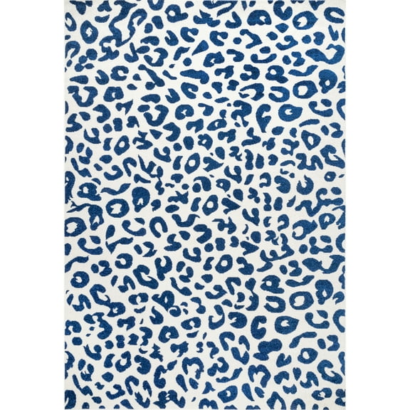 nuLOOM Annette Modern Leopard Print Area Rug, 8' x 10', Blue
