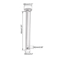 thumbnail image 2 of Uxcell Single Hole Clevis Pins - 5mm x 40mm Flat Head 304 Stainless Steel Link Hinge Pin 20 Pcs, 2 of 5