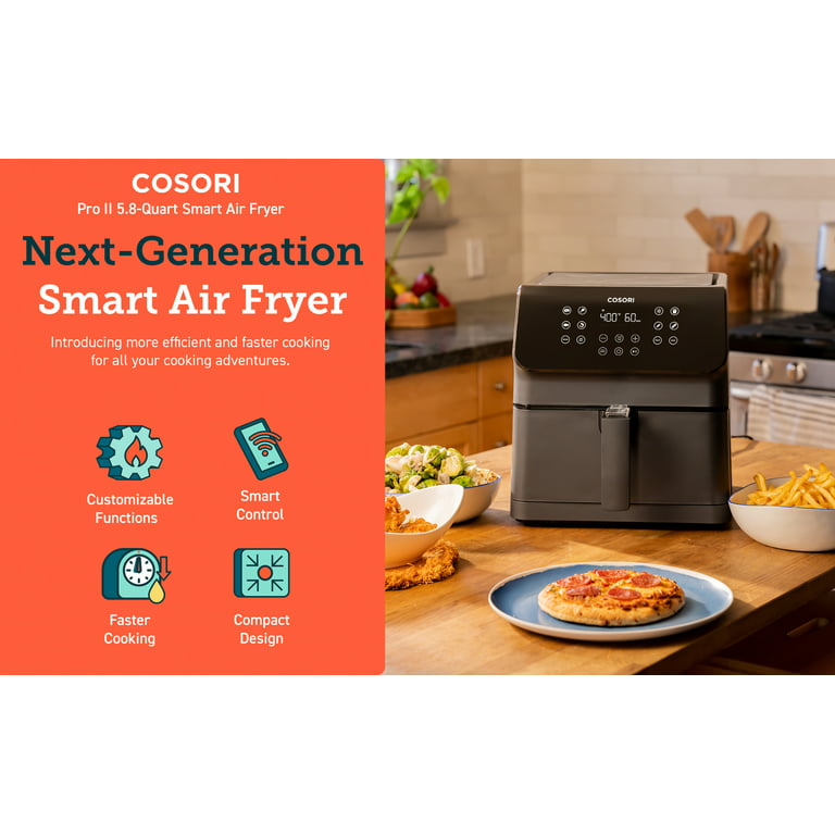 COSORI Pro II 5.8-Quart Smart Air Fryer, 12-in-1, Walmart
