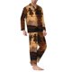 thumbnail image 2 of Balery Vintage Family History Book Pijama para Hombre de Dos Piezas con Manga Larga, Conjunto de Dormir y Descanso Suave con Bolsillos-Medium, 2 of 7