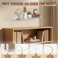 thumbnail image 6 of Floating Shelves for Wall Decor, 15" Extra Clear Acrylic Shelves Set of 4, Invisible Wall Mounted Display Shelving for Bedroom, Living Room, Kitchen, Bathroom, 6 of 10