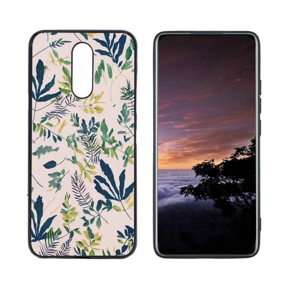 Leaves-187 Phone Case, Degined for LG X4 Case Men Women, Flexible Silicone Shockproof Case for LG X4