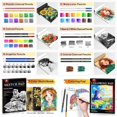thumbnail image 6 of 106 PCS Drawing Set Sketching Kit, Pro Art Supplies for Artists Adults Kids Beginners(Purple), 6 of 7