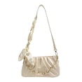 thumbnail image 1 of Bolso de hombro para mujer, cartera pequeña de piel, bolso plisado con cuerpo cruzado informal, 1 of 5