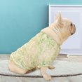thumbnail image 4 of Floral Printing Pet Clothes - Breathable and Elegant Lovely Pet Sweatshirt Costume for Outdoor Activities, 4 of 8