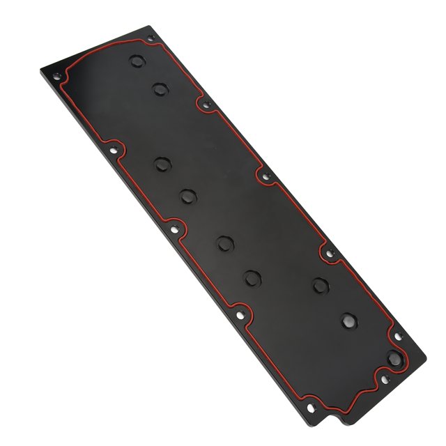 Valley Pan Cover Plate, Engine Valley Pan Cover Plate Metal Rubber Easy To Install Impact Resistant 551605 For Car ANGGREK Metal Valley Pan Cover Plate