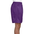 thumbnail image 5 of A4 Lined Tricot Mesh Shorts For Men in Purple | N5293, 5 of 5
