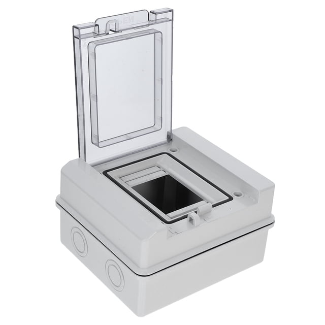 HIAKDOFT 1 Set Waterproof Distribution Protection Box For Outdoor Use In Hotels With Light Grey Abs Plastic