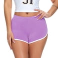 thumbnail image 4 of COMVALUE Women's Sexy Booty Shorts Retro Dolphin Shorts Sports Yoga Gym Running Hot Pants Purple L, 4 of 6