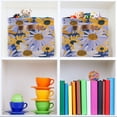 thumbnail image 6 of Ryvnso Artistic Daisy Flower Storage Basket Large Bin Foldable Boxes Toys Organizer 14.2x10.2x8.3in 2 PCs, 6 of 8