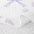 thumbnail image 5 of Erosebridal Vintage Ribbon Stripes Bow Quilt Full for Girls,Teens Women Chic Floral Bowknot Full Bedspread Sets, 5 of 7