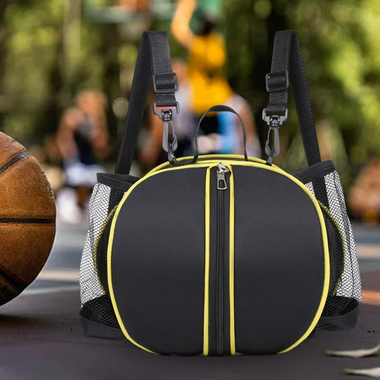 Basketball Shoulder Bag Basketball Tote Bag Dual Zippers Closure
