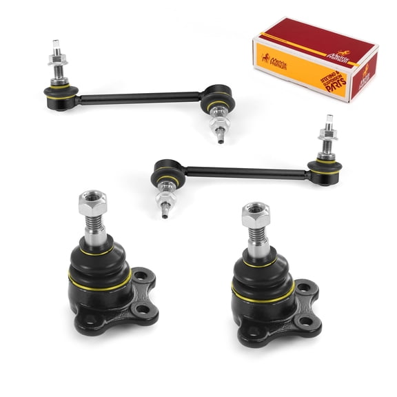 Metrix Premium Chassis Parts - 4 PC Front L/R Sway Bar Stabilizer End Link & Front Upper L/R Ball Joint Kit Fits 04-12 Chevrolet Colorado RWD, Colorado 4WD, 07-08 Isuzu i-370, K80582, K80583, K80984