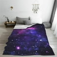 thumbnail image 6 of Galaxy Flannel Fleece Bed Blanket Throw Blanket Lightweight Cozy Plush Blanket for Bedroom Living Rooms Sofa Couch 60"x50", 6 of 6