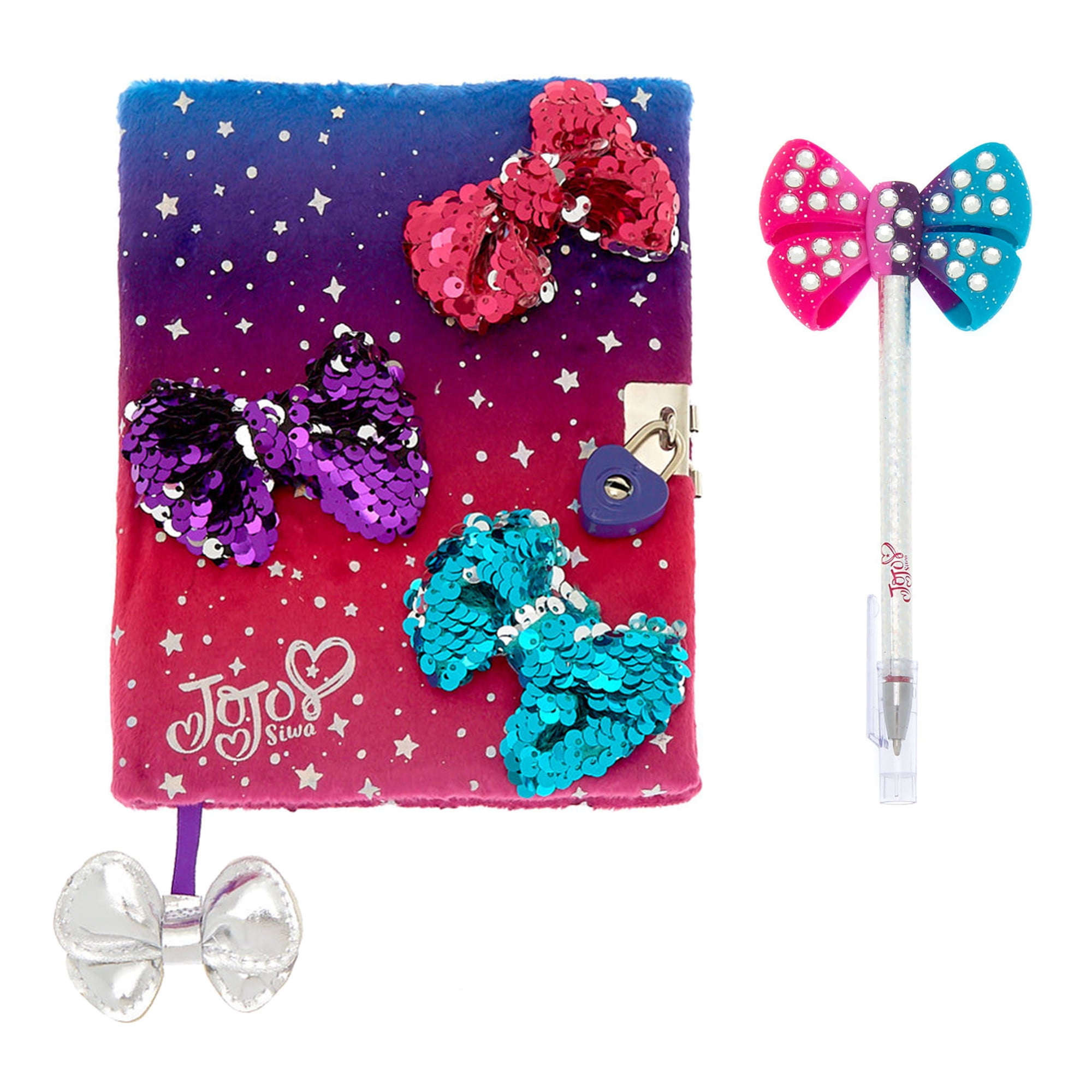 Jojo Siwa Diary with Lock and Bow Pen Set