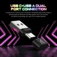 thumbnail image 3 of Wireless Gaming Keyboard and Mouse Combo,RGB LED Backlit,Rechargeable 3800mAh,Full Size Mechanical Feel,USB/Type C Dual Receiver,Silent Mouse,Mouse Pad for Mac,Laptop,Desktop,PS4,PS5,Xbox, 3 of 10