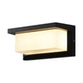 thumbnail image 2 of Lámpara LED de pared impermeable compatible con porche, baño, callejón, bar, interior y exterior, hogar, montaje en superficie, 18W, pared, negro moderno, 2 of 5