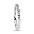 thumbnail image 3 of AFFY IGI Certified Lab Grown Diamond Half Eternity Wedding Band Rings for Women, 1/5ctw Round Cut Diamond Anniversary Ring In 18K Solid White Gold F-G, VS-SI Quality (0.20 Cttw) Ring Size-8, 3 of 6