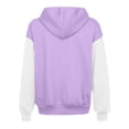 thumbnail image 6 of Jsaierl Women's Trendy Color Block Zip Up Hoodies Sweatshirts with Drawstring and Kangaroo Pocket Oversized Sporty Tops S-2XL, 6 of 6