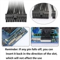 thumbnail image 5 of 6X Fuente de Alimentación Dual PSU Cable Divisor de Placa Base ATX de 24 Pines, 24 Pines (20 + 4) para Cable de Extensión de Placa Base ATX, 5 of 5