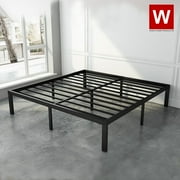 Cali King Size Metal Platform Bed Frame with Extra Storage Space