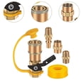thumbnail image 5 of 1/4" RV Propane Quick Connect Fittings 1/4" Male Pipe for Picnic BBQ Outdoor, 5 of 5
