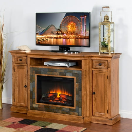 Sunny Designs Sedona 72 In Electric Fireplace Tv Console