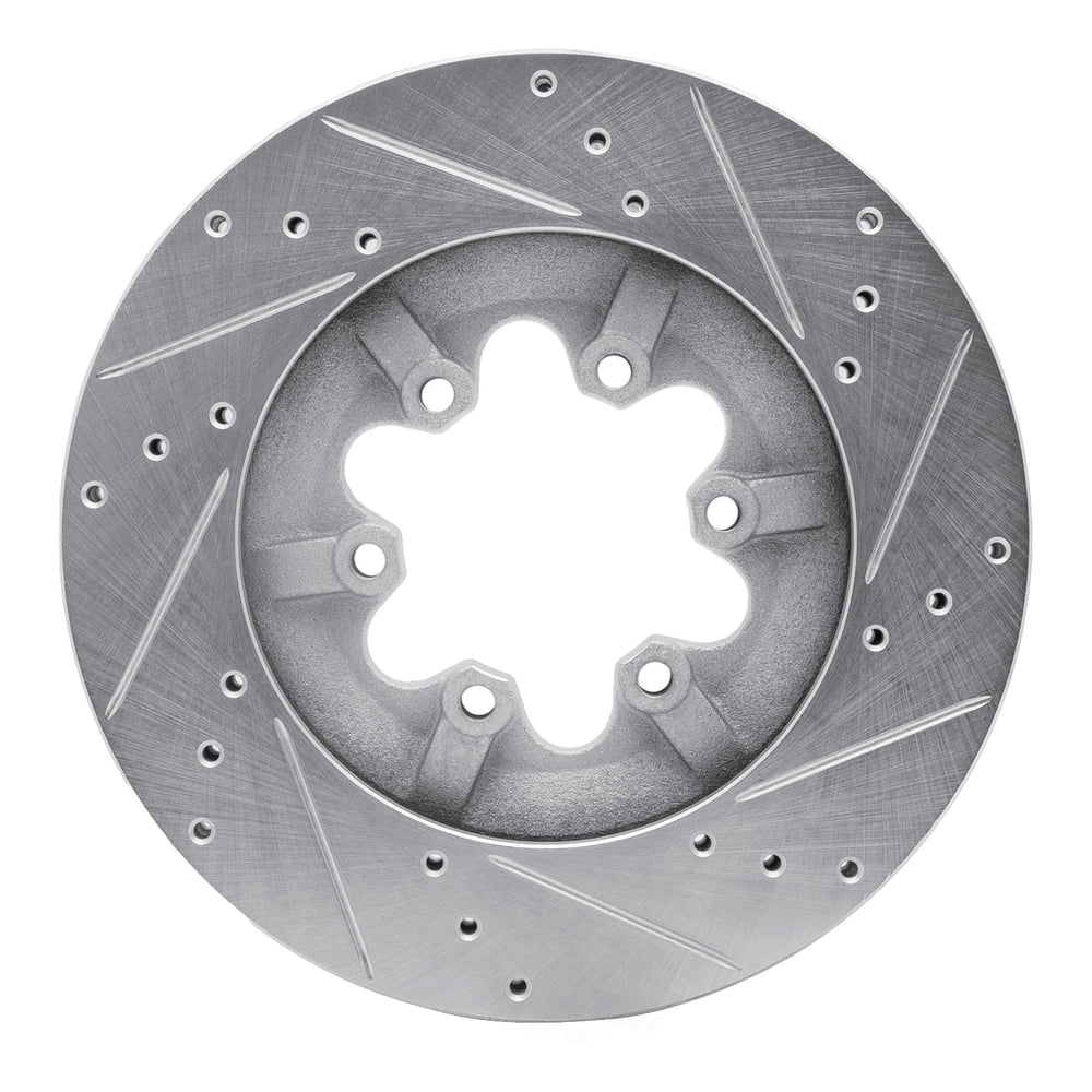 Dynamic Friction Company 631-48057L DFC Brake Rotor - Drilled And Slotted - Silver