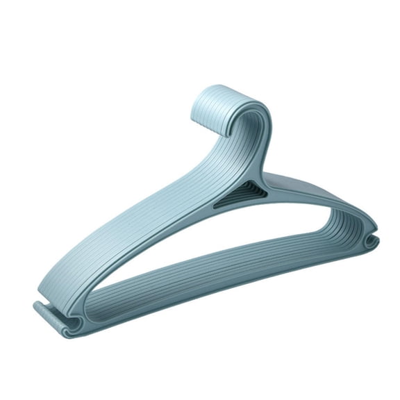FOMIYES 10Pcs Non-Slip Blue Clothes Hanger for Home Closet Clothes Organizer