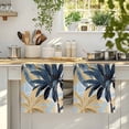 thumbnail image 4 of Navy Blue Palm Trees Kitchen Towels Set of 1, Vintage Summer Botanical Watercolor Absorbent Dish Towels for Kitchen, Microfiber Hand Towel, Quick Drying Tea Towel for Cleaning Decorative Dishcloths, 4 of 7