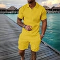 thumbnail image 5 of FINALGANG Men Versatile Outfits 3D Print Short Sleeve Turndown Collar Polo Shirt Shorts Stylish Set Design Durable Soft Fabric, 5 of 5