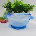 thumbnail image 3 of Baby Bowl with Suction - Baby Bowl with Lid - Silicone Set with Spoon - Safe Leak-Proof Bowl for Babies Kids Toddlers - BPA Free - First Stage Self Feeding, 3 of 6