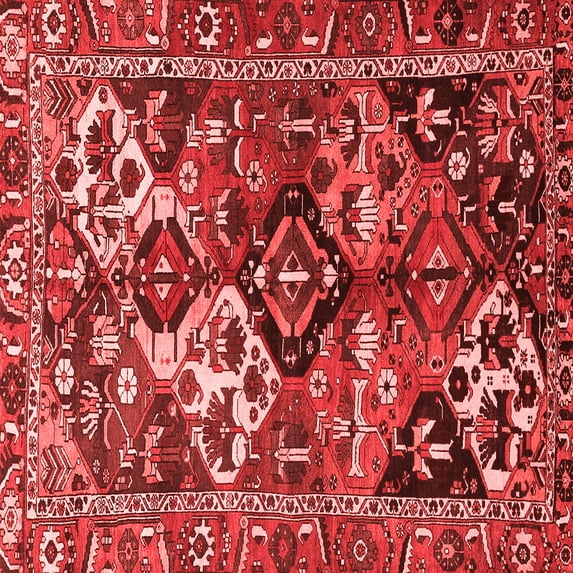 Ahgly Company Indoor Square Persian Red Traditional Area Rugs, 3' Square