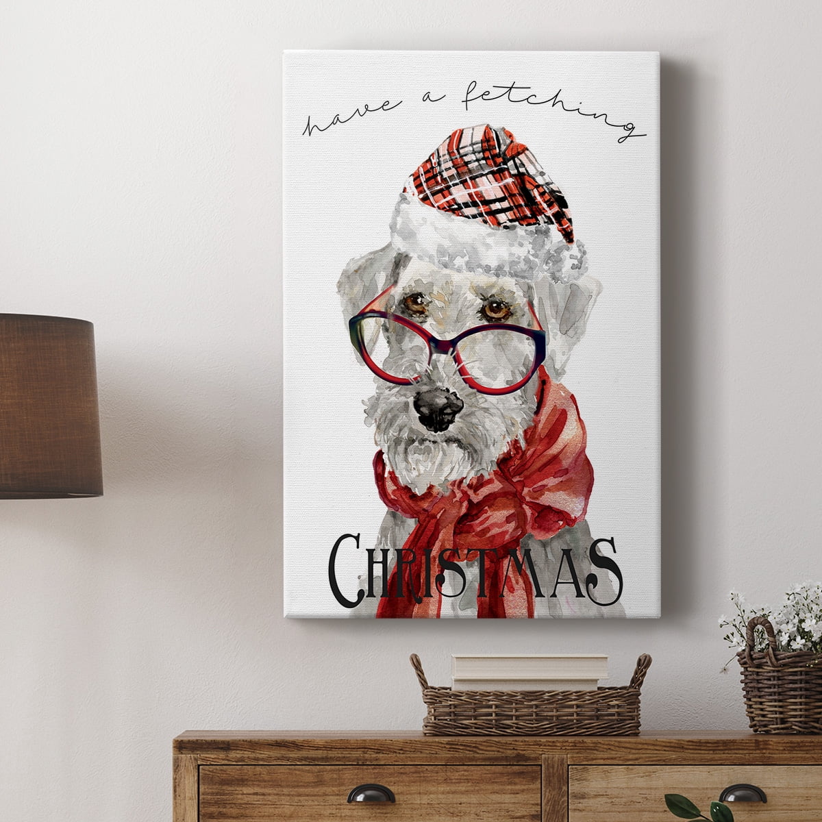 Have a Fetching Christmas Premium Gallery Wrapped Canvas - Ready to Hang