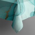 thumbnail image 4 of Cyan Marble Gold Spot Pattern Rectangle Tablecloth 60"x120",Waterproof Polyester Rectangle Table Cloth, Wipeable Spillproof Polyester Tablecloth for Dining, Camping, Indoor and Outdoor, 4 of 6