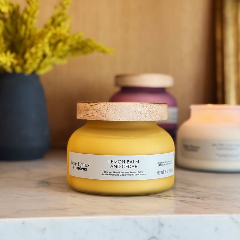Better Homes and Gardens Lemon Balm and Cedar Scented 2-Wick