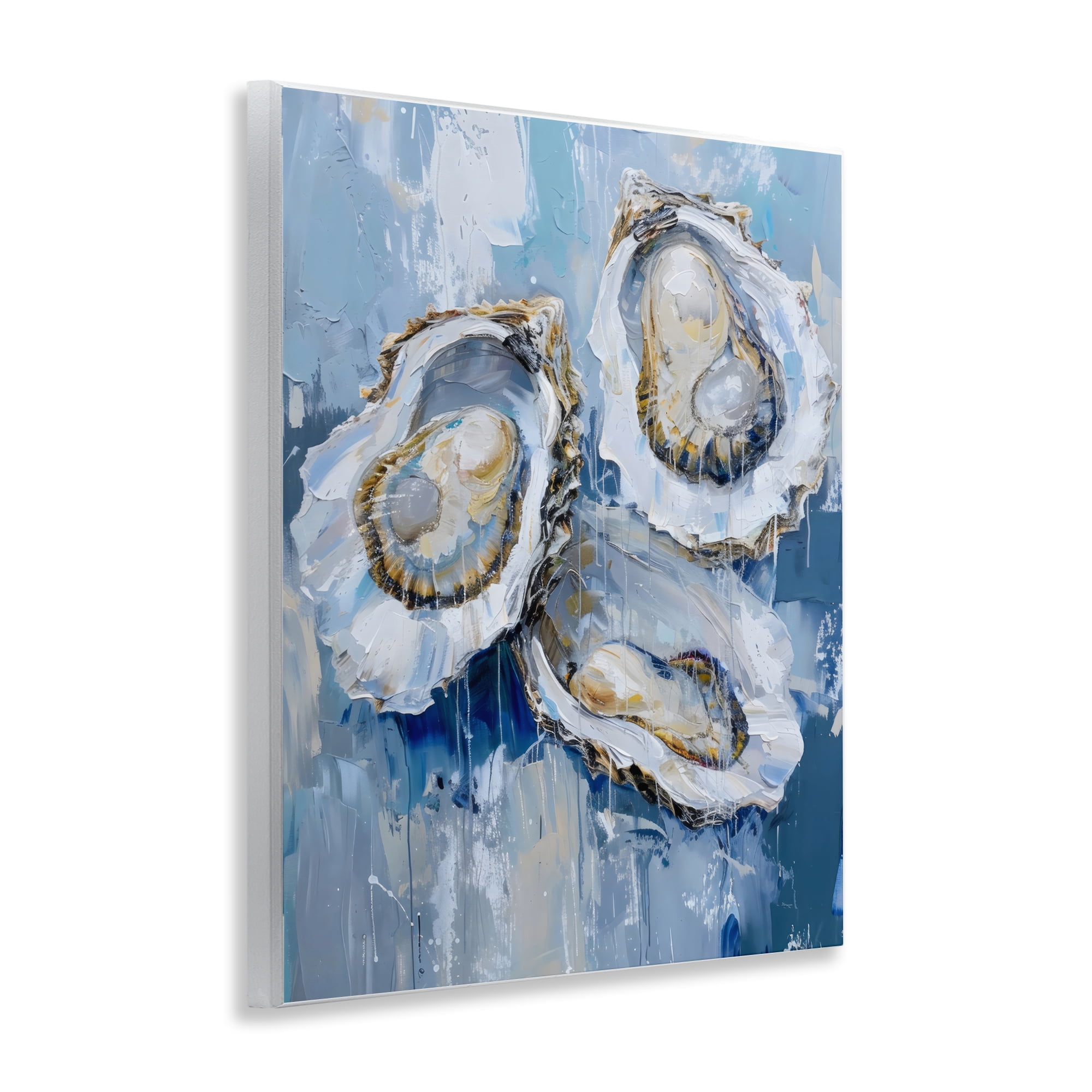 Stupell Industries Vibrant Blue Oysters Wall Plaque Art, design by Creative Studio