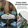 thumbnail image 2 of Hummingbird Floral Round Tablecloth for 45-54 Inch Tables, Fitted Table Cover with Elastic Edge, Farmhouse Floral Botanical Waterproof Outdoor Table Cloth Protector for Patio Garden Dinner Picnic, 2 of 9