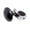 Black, variant on GJX Steering Wheel Knob,Uv Mirror Finish Steering Wheel Spinner,Enhanced Brightness Protects Base Color Steering Wheel Control Knob,Silver