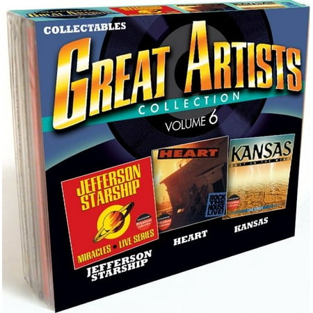 - Great Artists Collection Vol.6: Jefferson Starship Heart & Kansas (3-Cd)