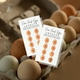 thumbnail image 5 of Farm Fresh Eggs Loyalty Cards  50 Pack  2x3.5" inches Business Card  Fresh Farm Eggs  Chicken Coop Supplies  White Card with Real Eggs Design, 5 of 6