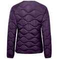 thumbnail image 4 of Little Donkey Andy Women's Quilted Jacket Lightweight Warm Winter Puffer Jackets Long Sleeve Padded Coats Outwear With 6 Pockets Purple, Medium, 4 of 7