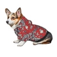 thumbnail image 7 of Fotbe Dragons2 Print Small Dog Sweater Hoodies Pet Grey Hooded Soft Fleece Sweatshirts with Pocket Fall Winter Puppy Cat Sweaters Warm Clothes-Medium, 7 of 7