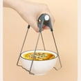 thumbnail image 3 of 3-Pack(Navy-Blue) Hot Plate Gripper,Stainless Steel Bowl Clip,Kitchen Tongs Bowl Dish Pan Clip Anti-scalding,Anti-Scalding Clip Bowl Plate Clamp, 3 of 9