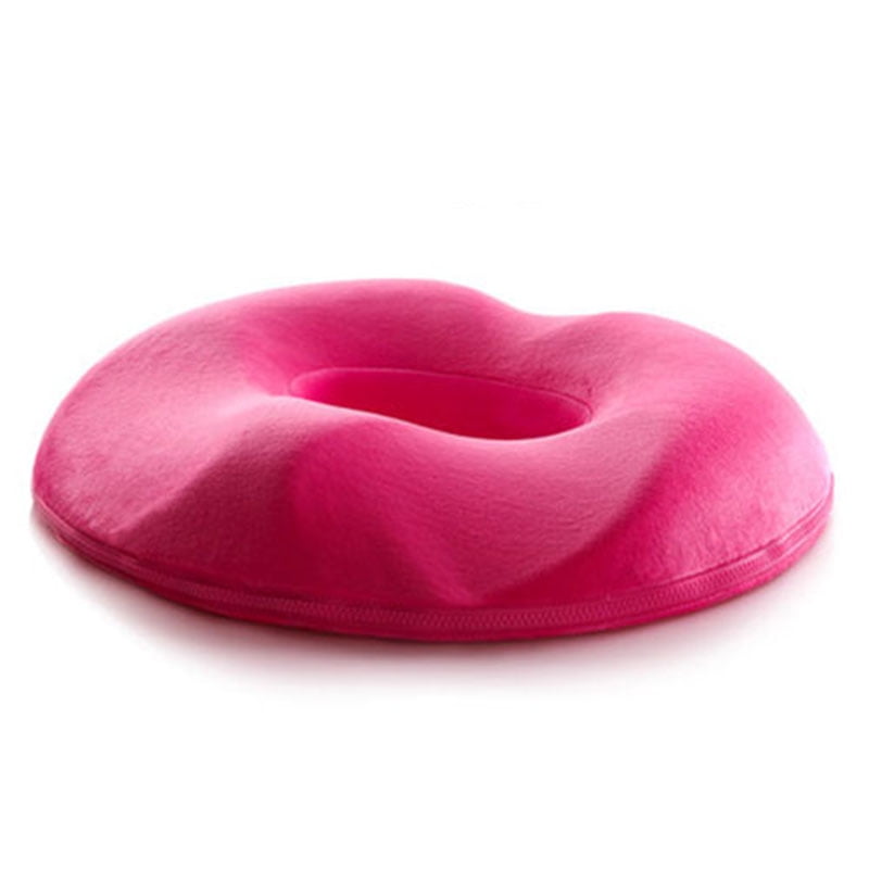Memory Foam Donut Seat Cushion Comfort Pillow For Hemorrhoids Rose