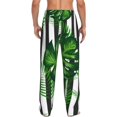 thumbnail image 3 of Daiia Palm Greenery Men's Sleep Pant with Pockets and Drawstring,Pajama Pants-Medium, 3 of 9
