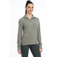 thumbnail image 3 of icyzone Quarter Zip Pullover for Women Thermal Long Sleeve Shirts Fleece Jacket, 3 of 5